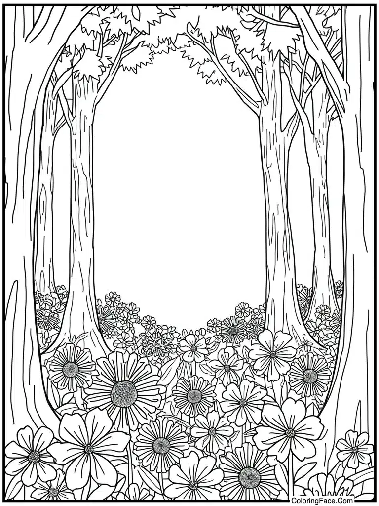 Flowers blooming bright