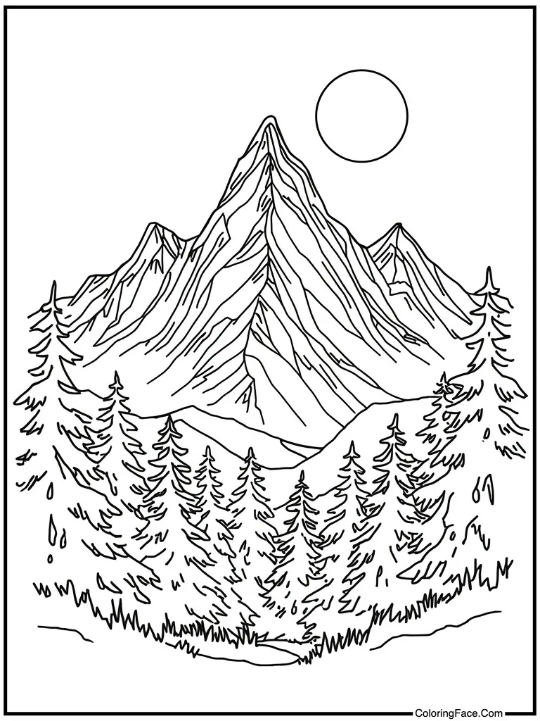 Mountains high peaks