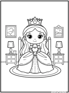 Queen coloring pages