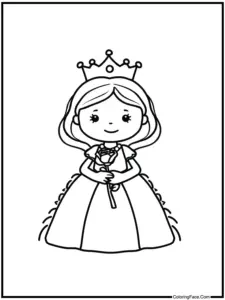 Queen coloring pages