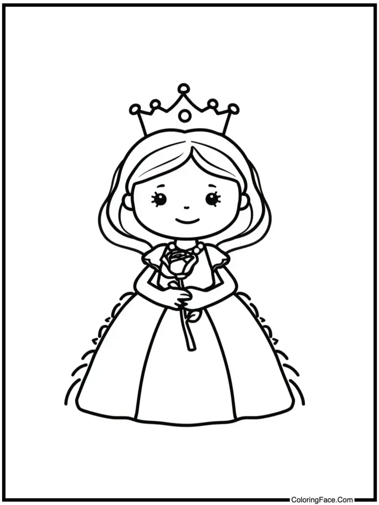 Queen coloring pages