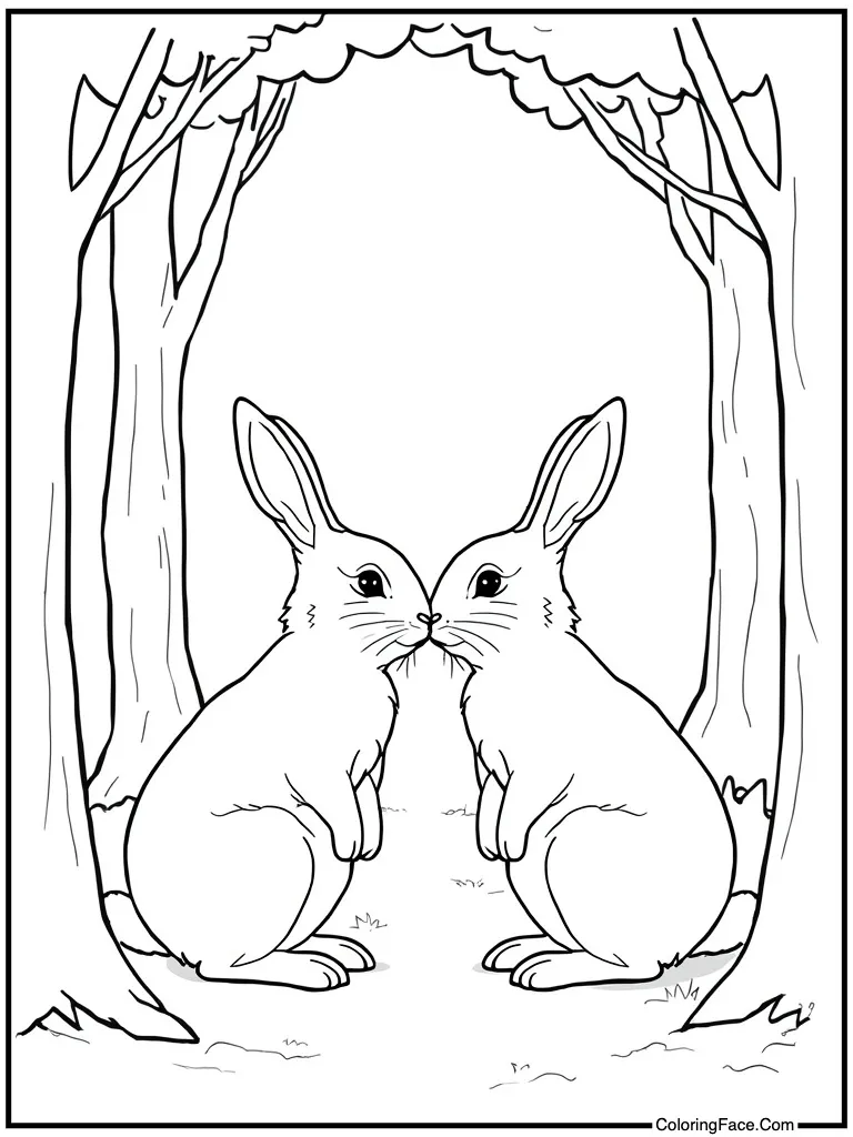 Two friends touching noses