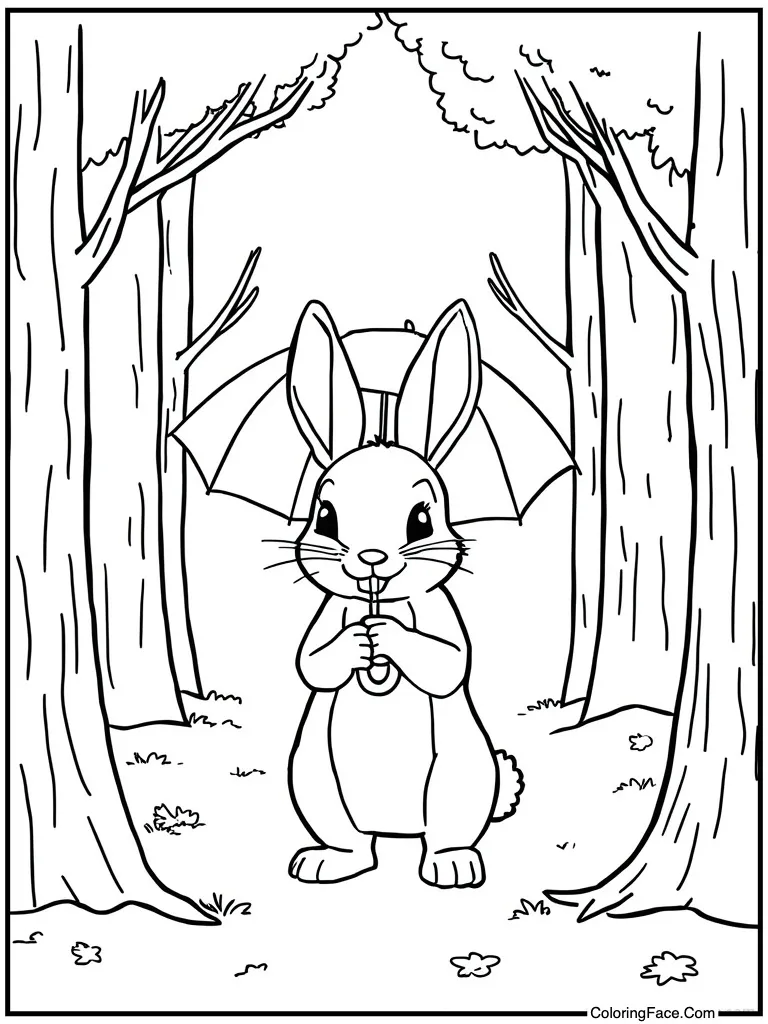 Holding a tiny umbrella