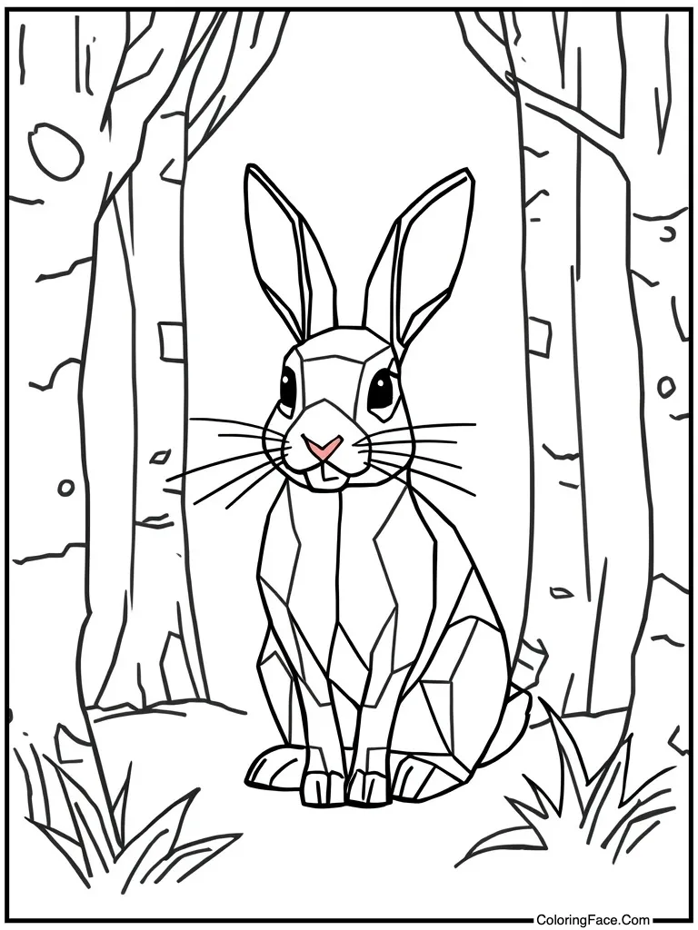 Geometric shape art style