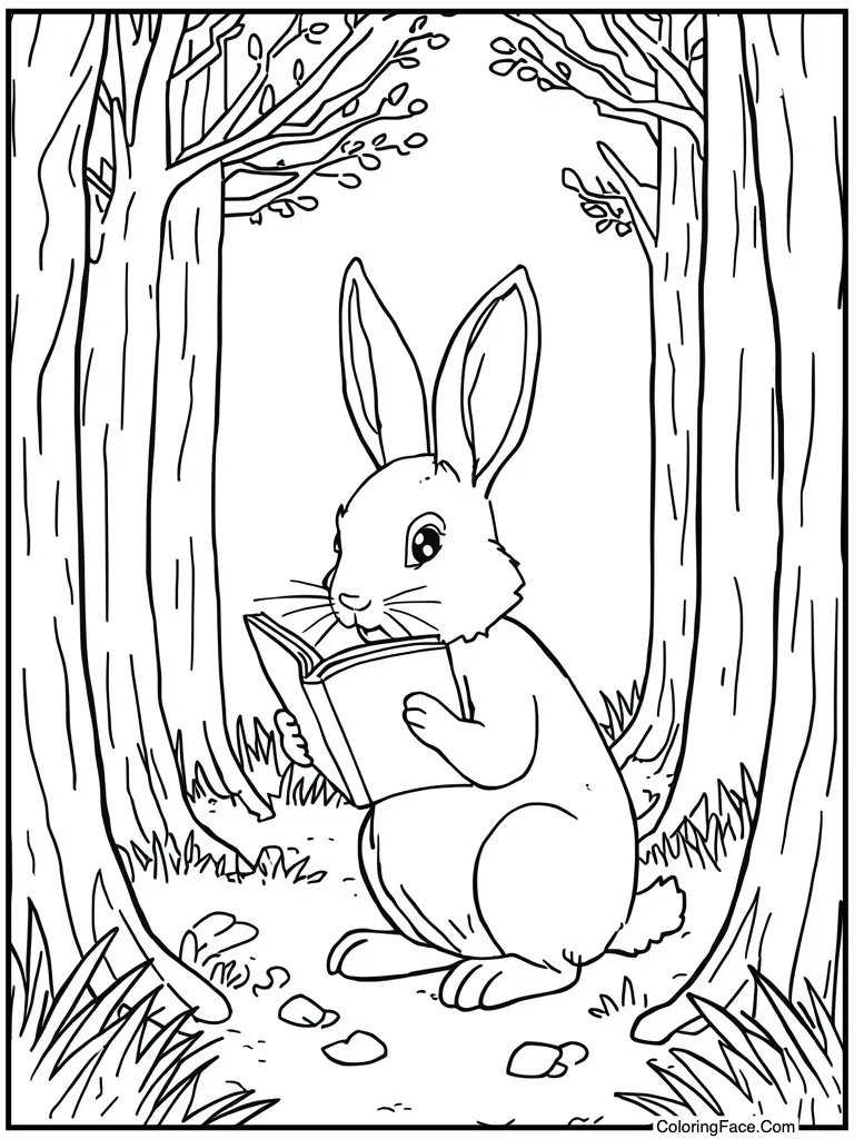 Reading a miniature book