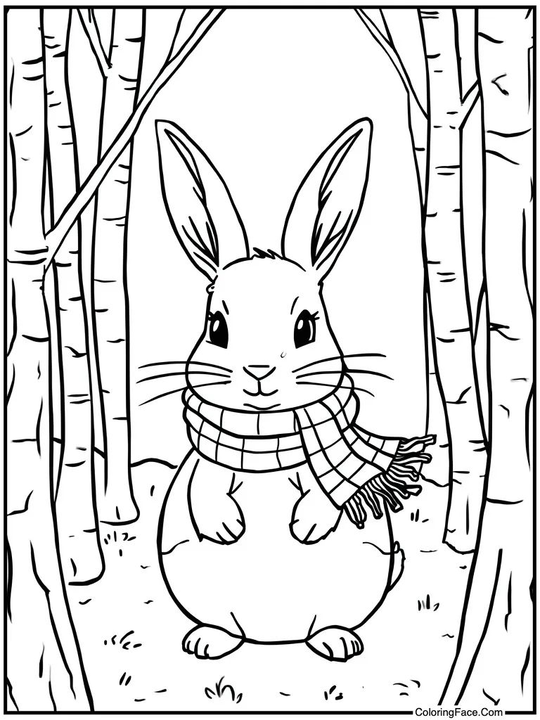 Wearing a winter scarf