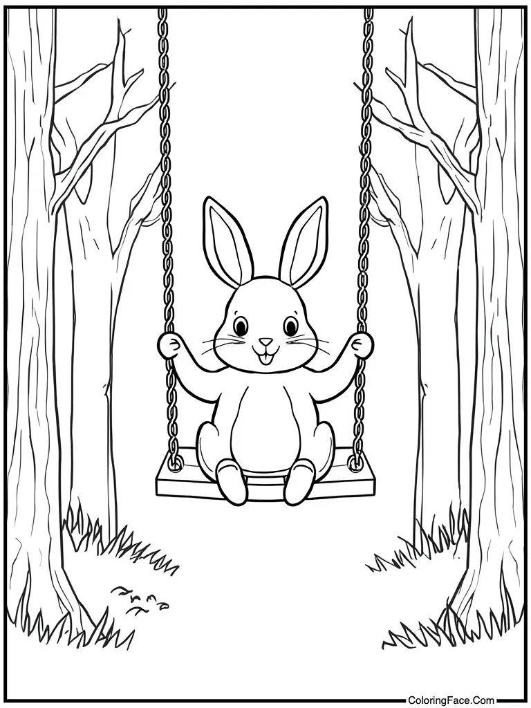 Sitting on a swing
