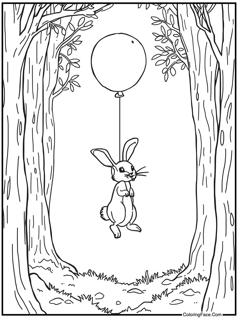 Floating with a balloon