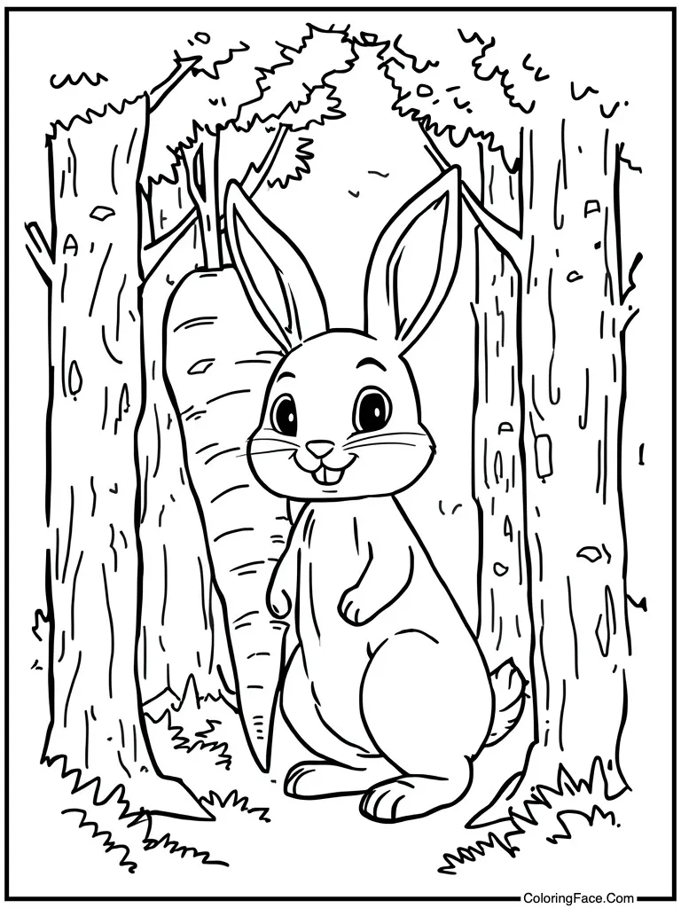 Next to giant carrot