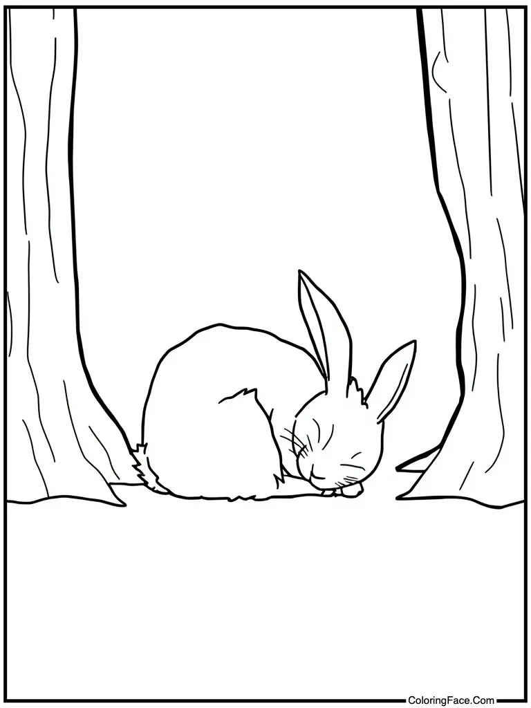 Sleeping curled up tight