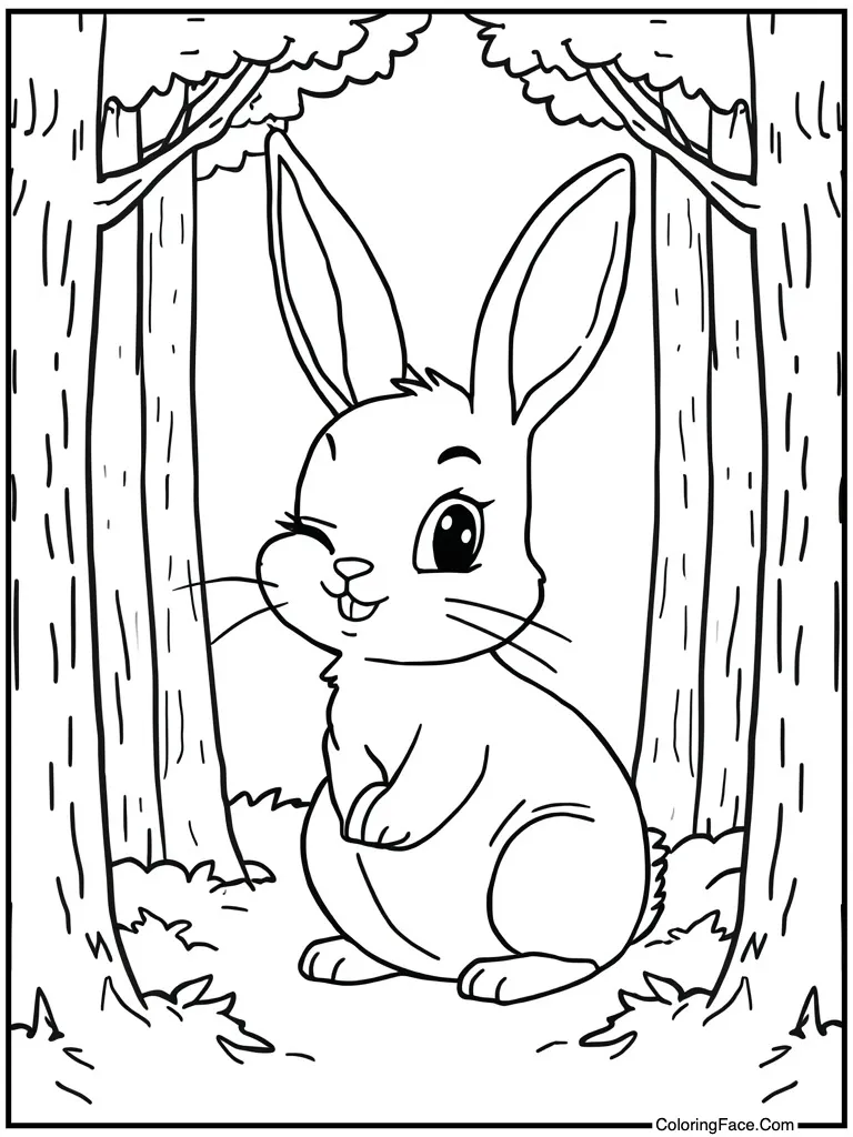 Winking an eye playfully