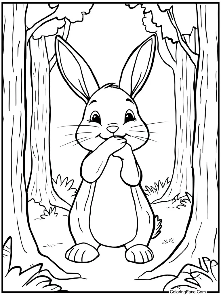 Laughing with paw over mouth