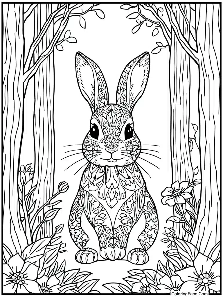 Floral patterns inside outline