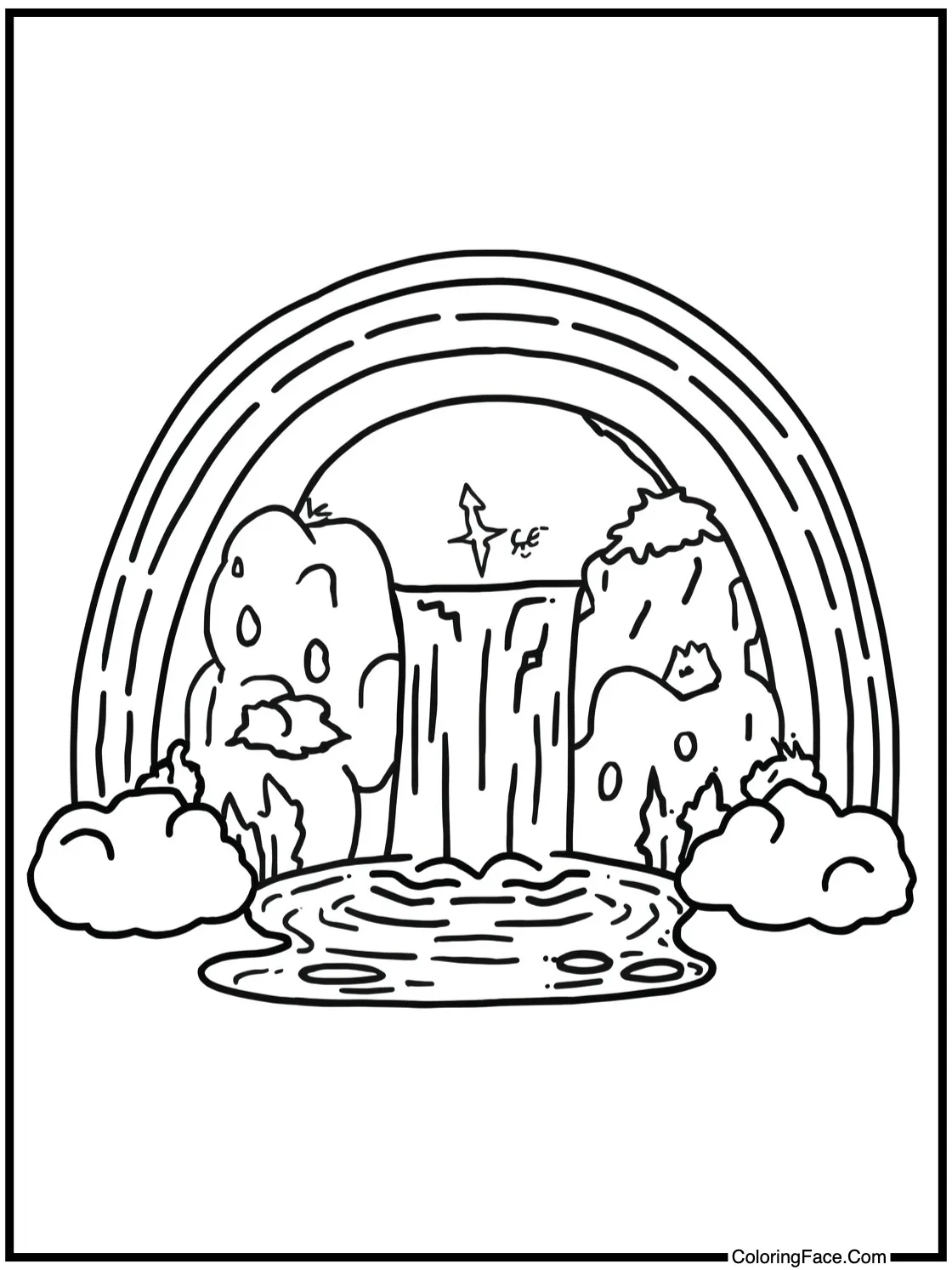 a sparkling waterfall