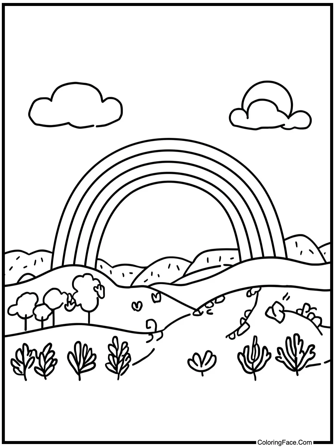 a whimsical landscape