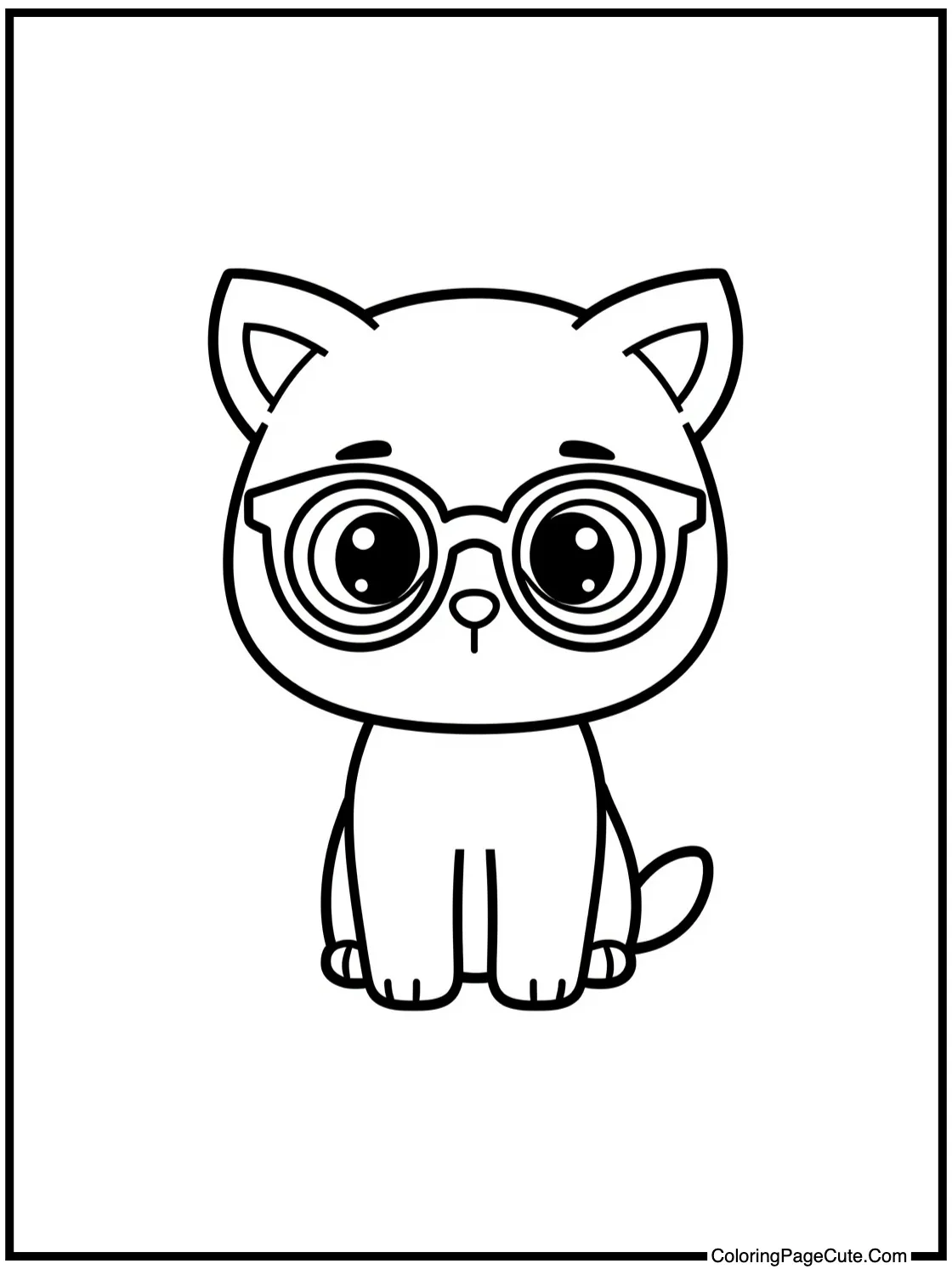 Red figure with glasses