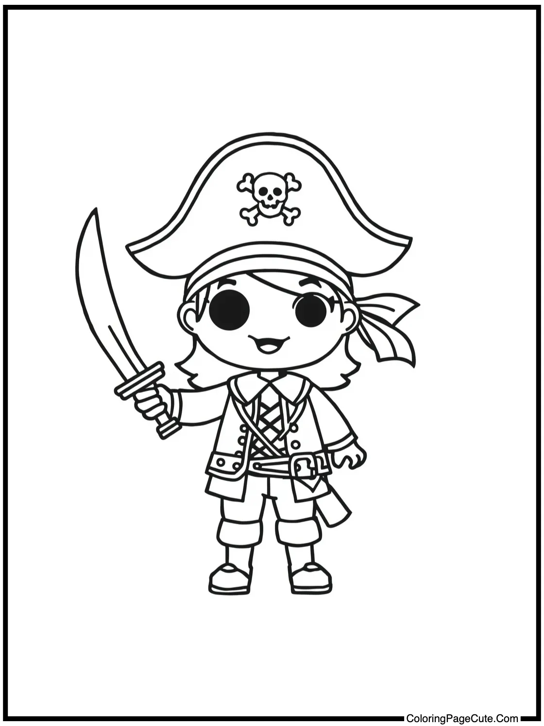 Red figure as pirate