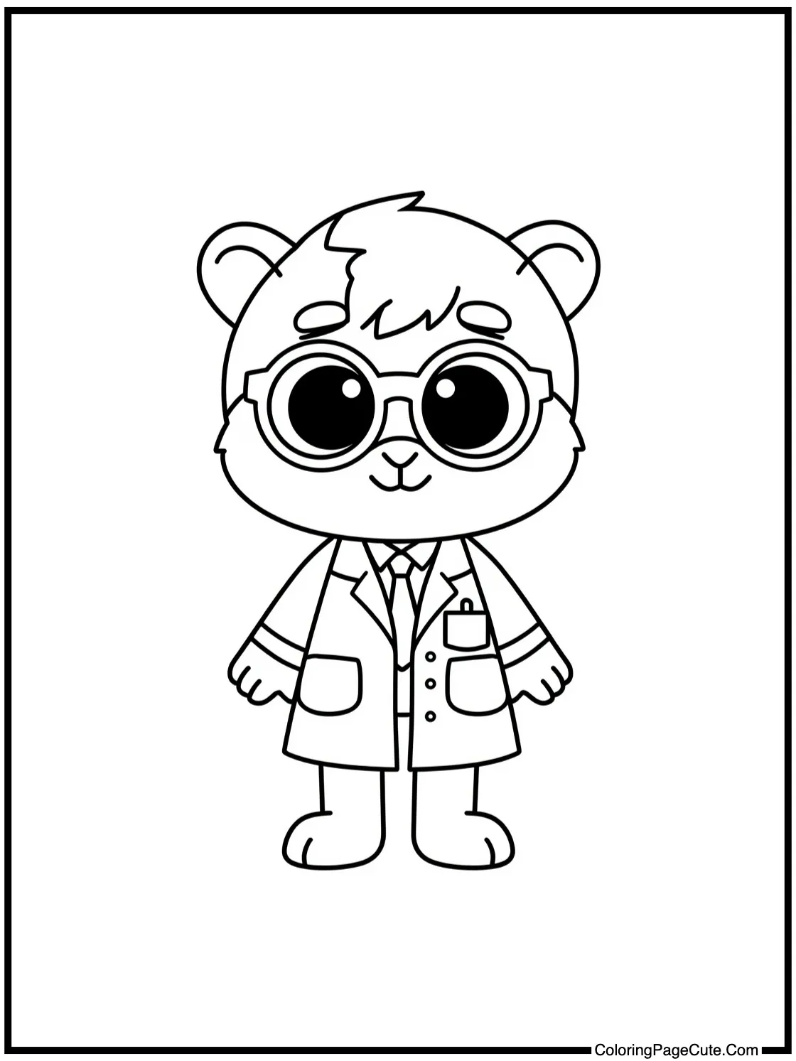 Cyan character as doctor