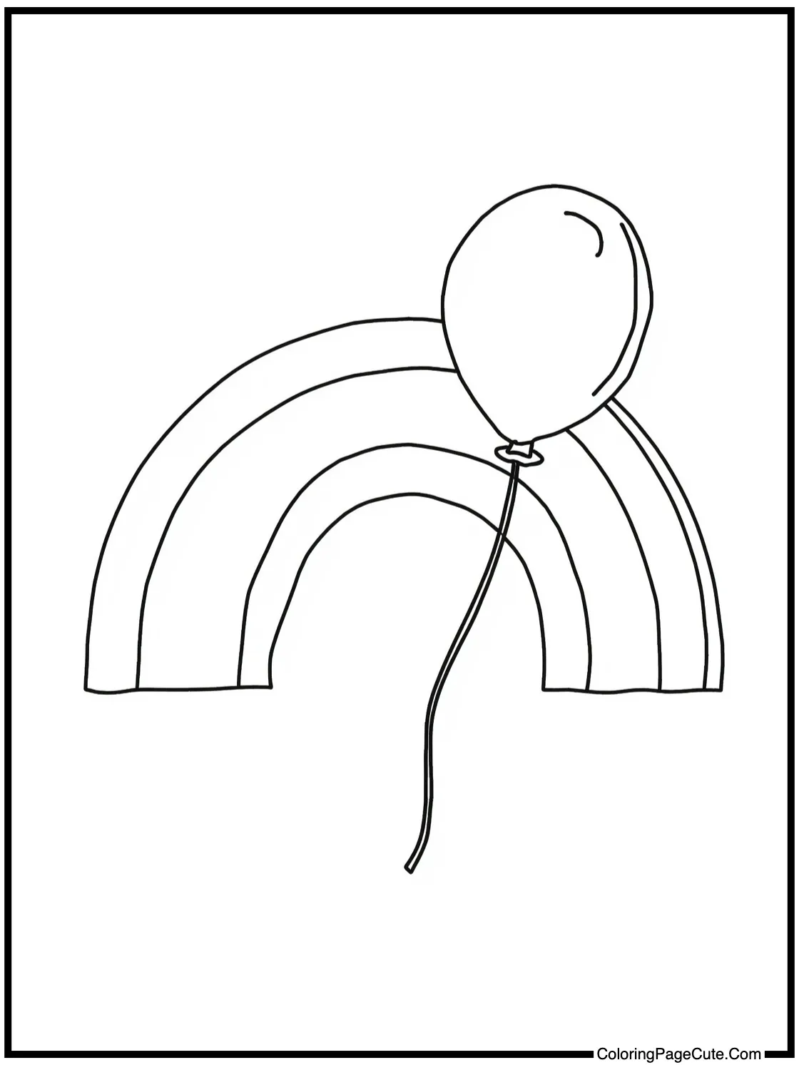 Green pal with balloon