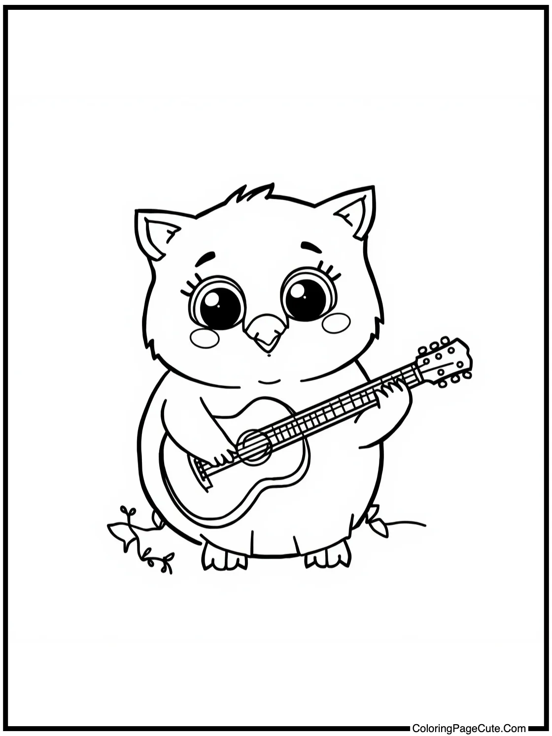 Purple pal with music