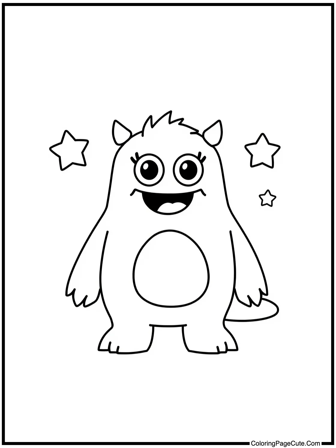 Yellow monster with stars