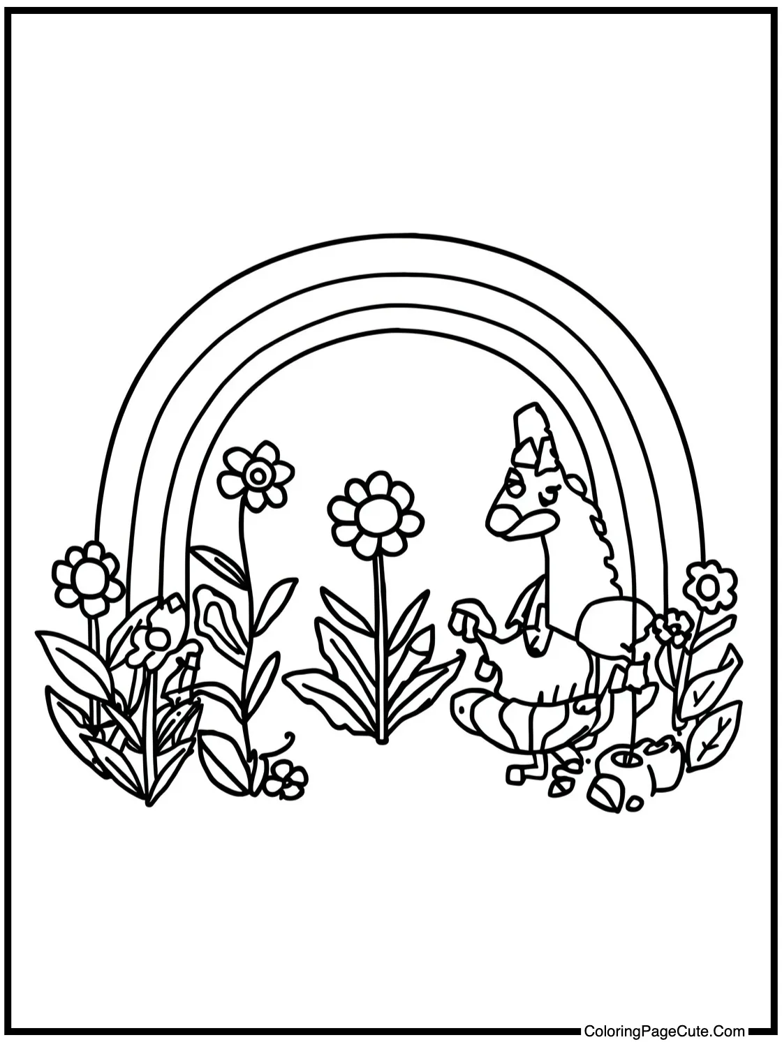 Purple pal in garden