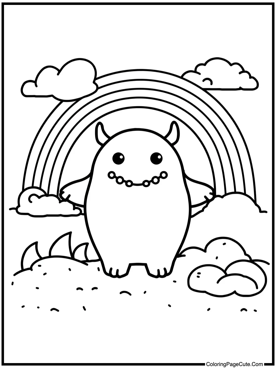 Yellow monster in sky