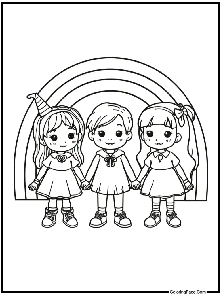 Rainbow Friends Coloring Pages