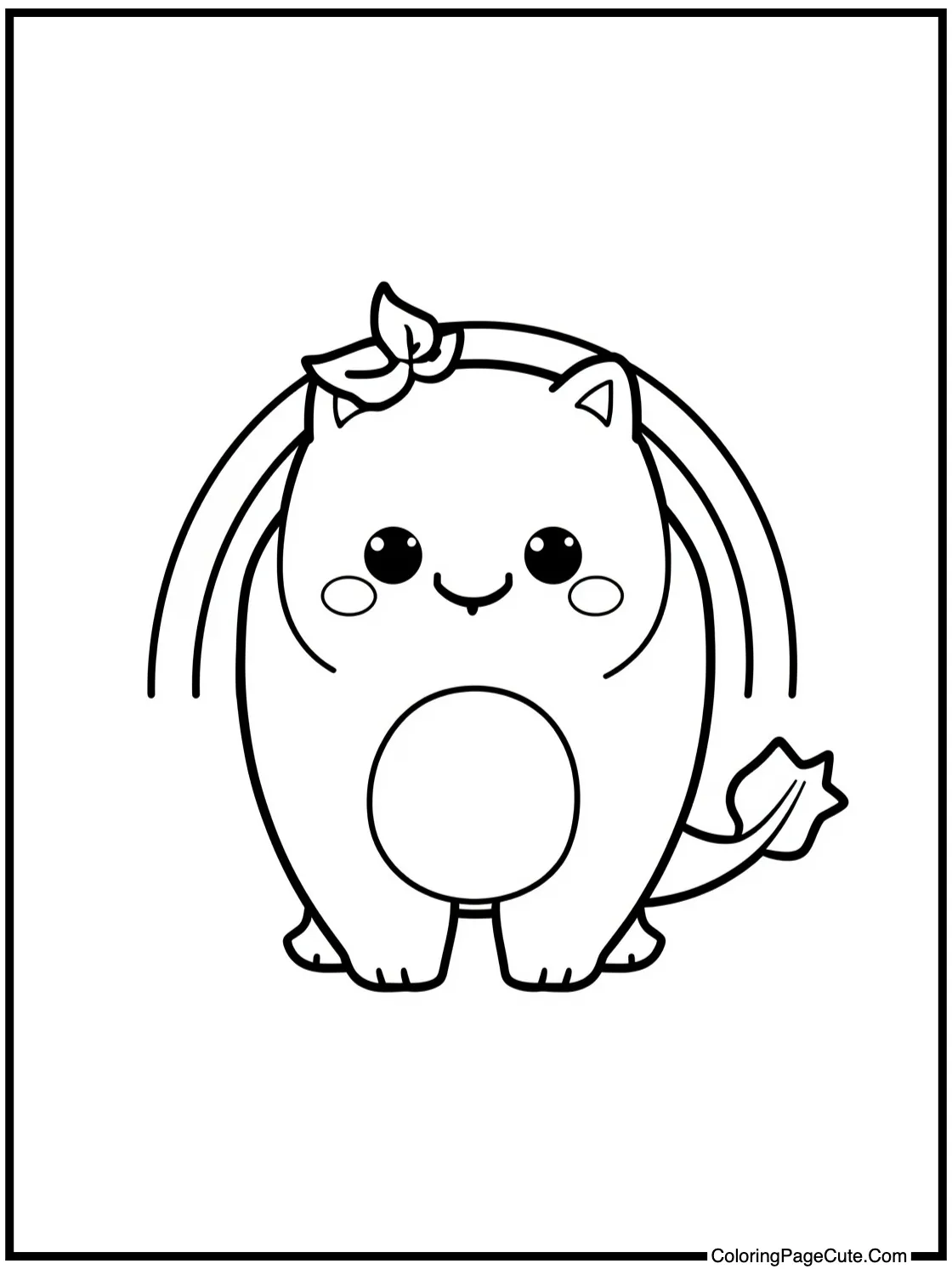 Orange creature with badge