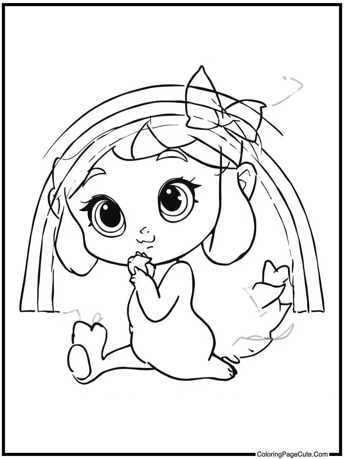 Purple pal blowing kiss