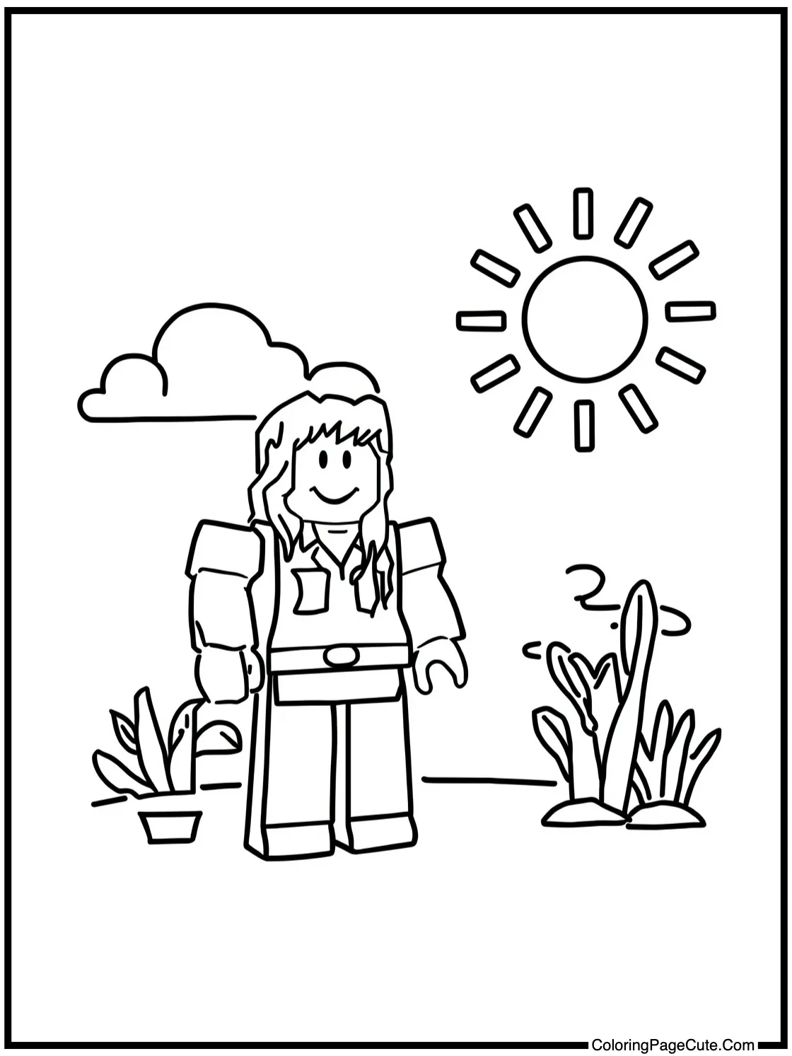 enjoying a sunny day