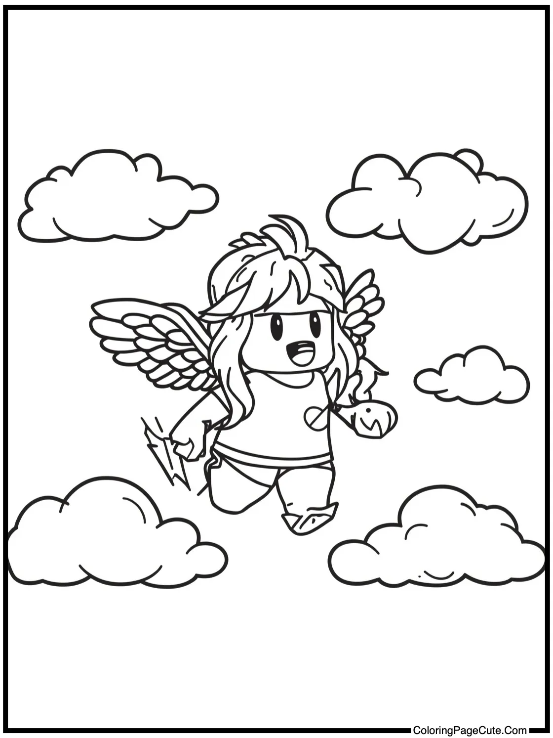 flying through clouds