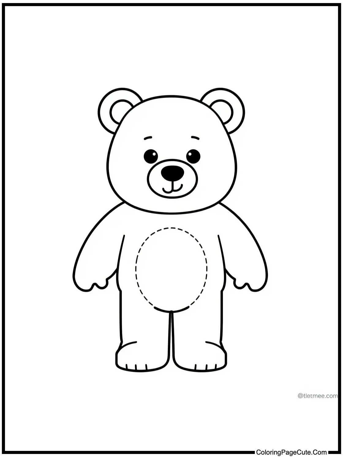 with a friendly bear