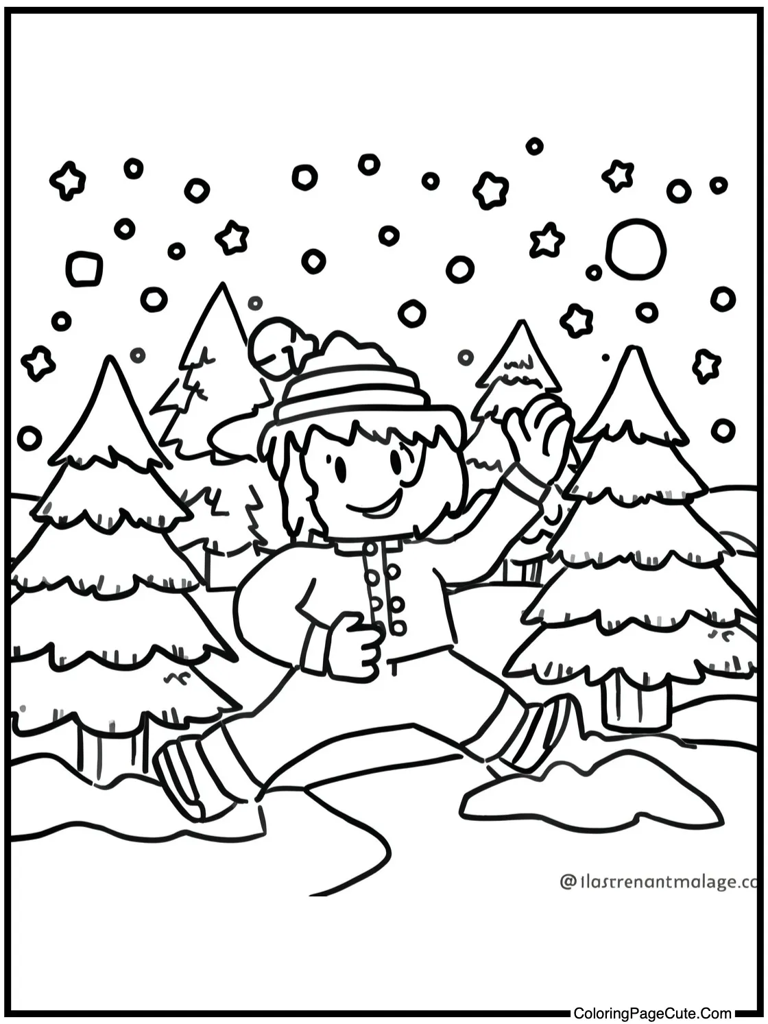 exploring a snowy land