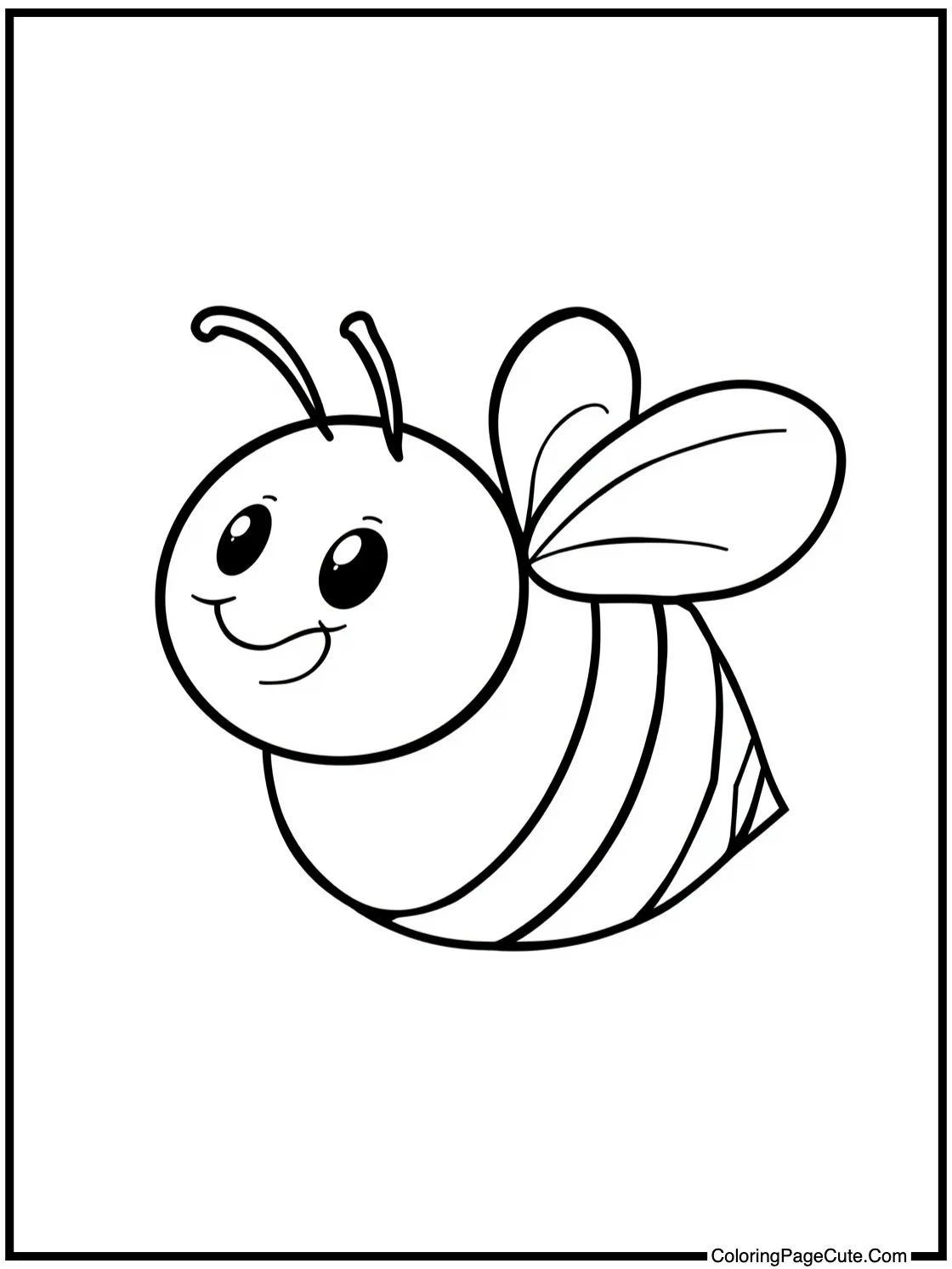 of a happy bee