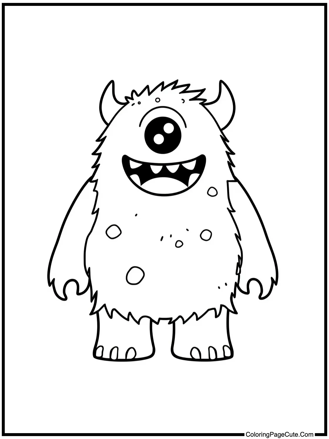 with a friendly monster