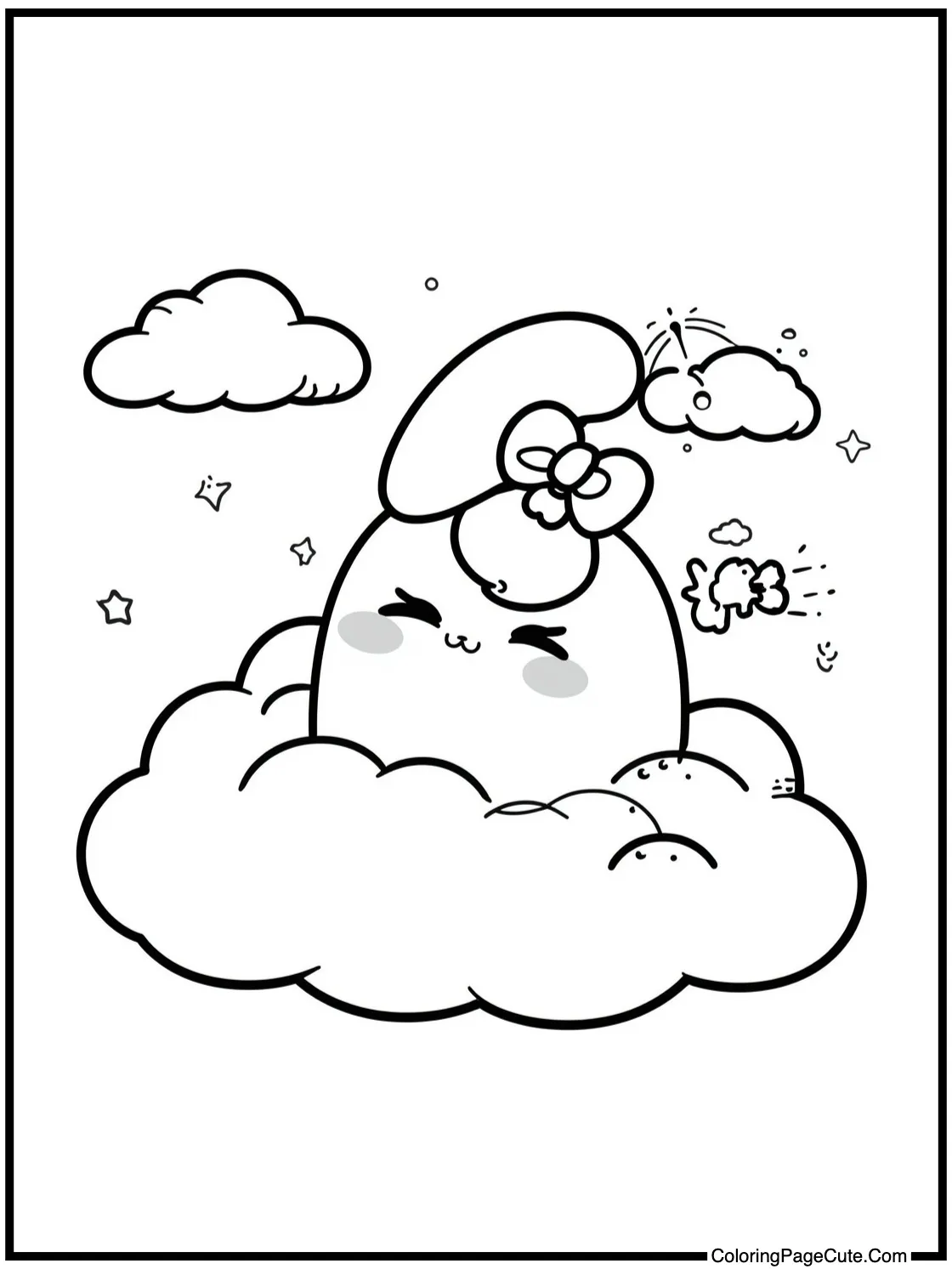 Cinnamoroll cloud gazing