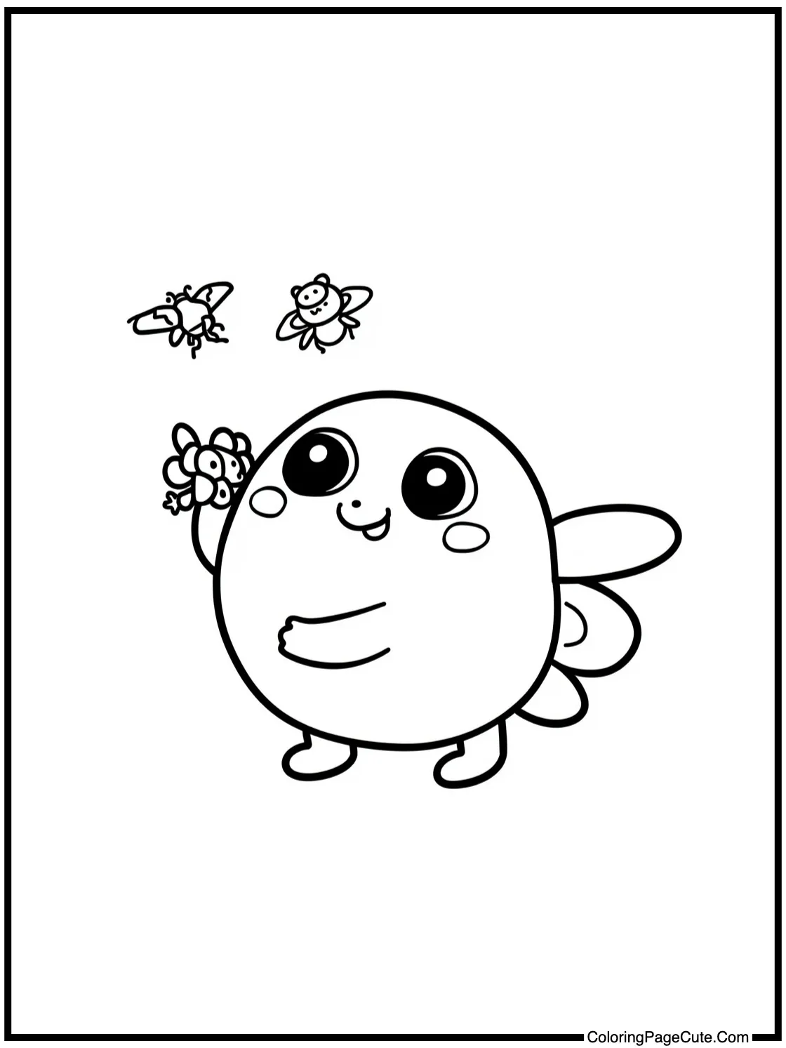 Keroppi catching flies