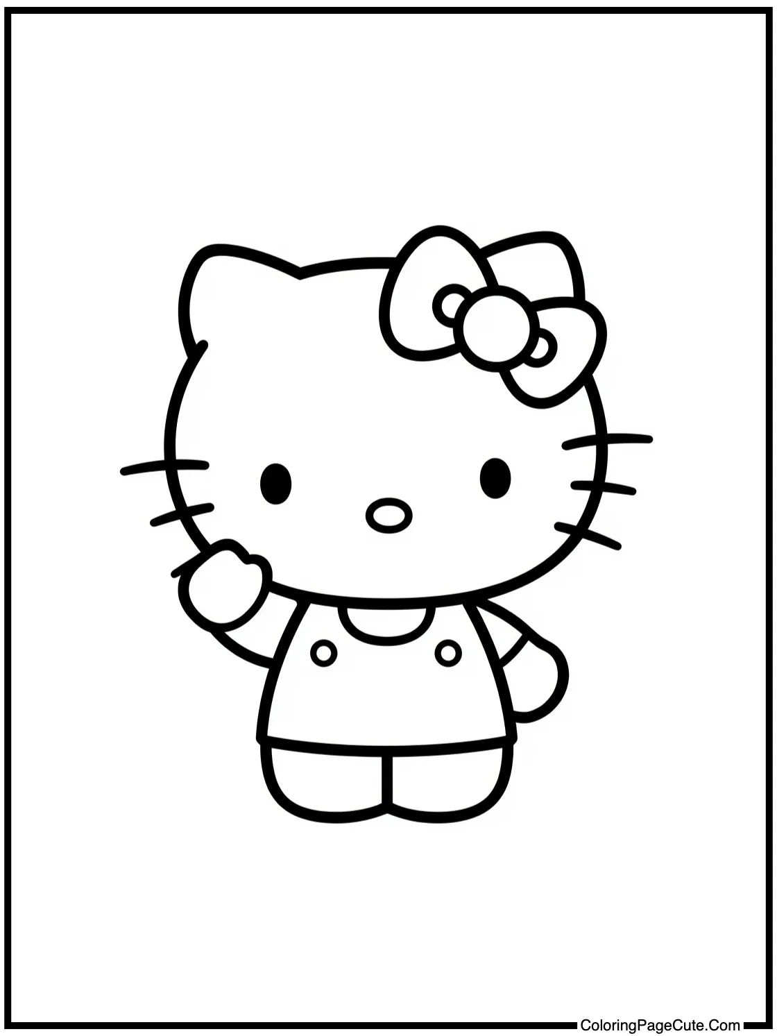 Hello Kitty waving hello