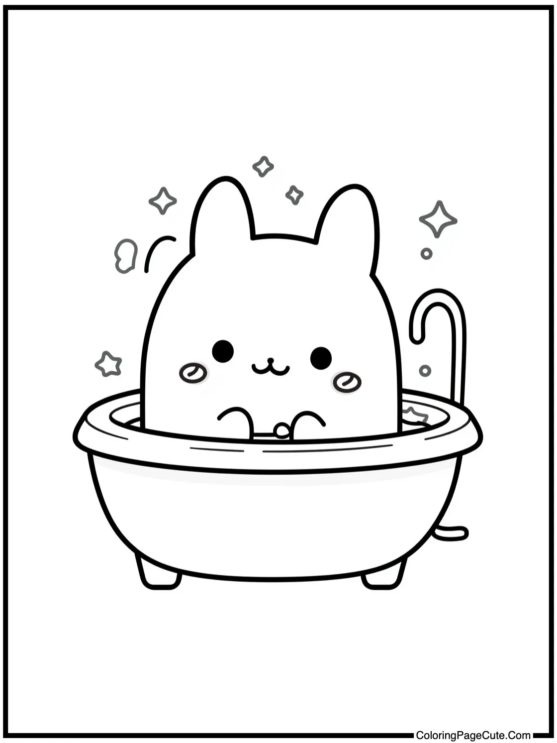 Pompompurin taking bath