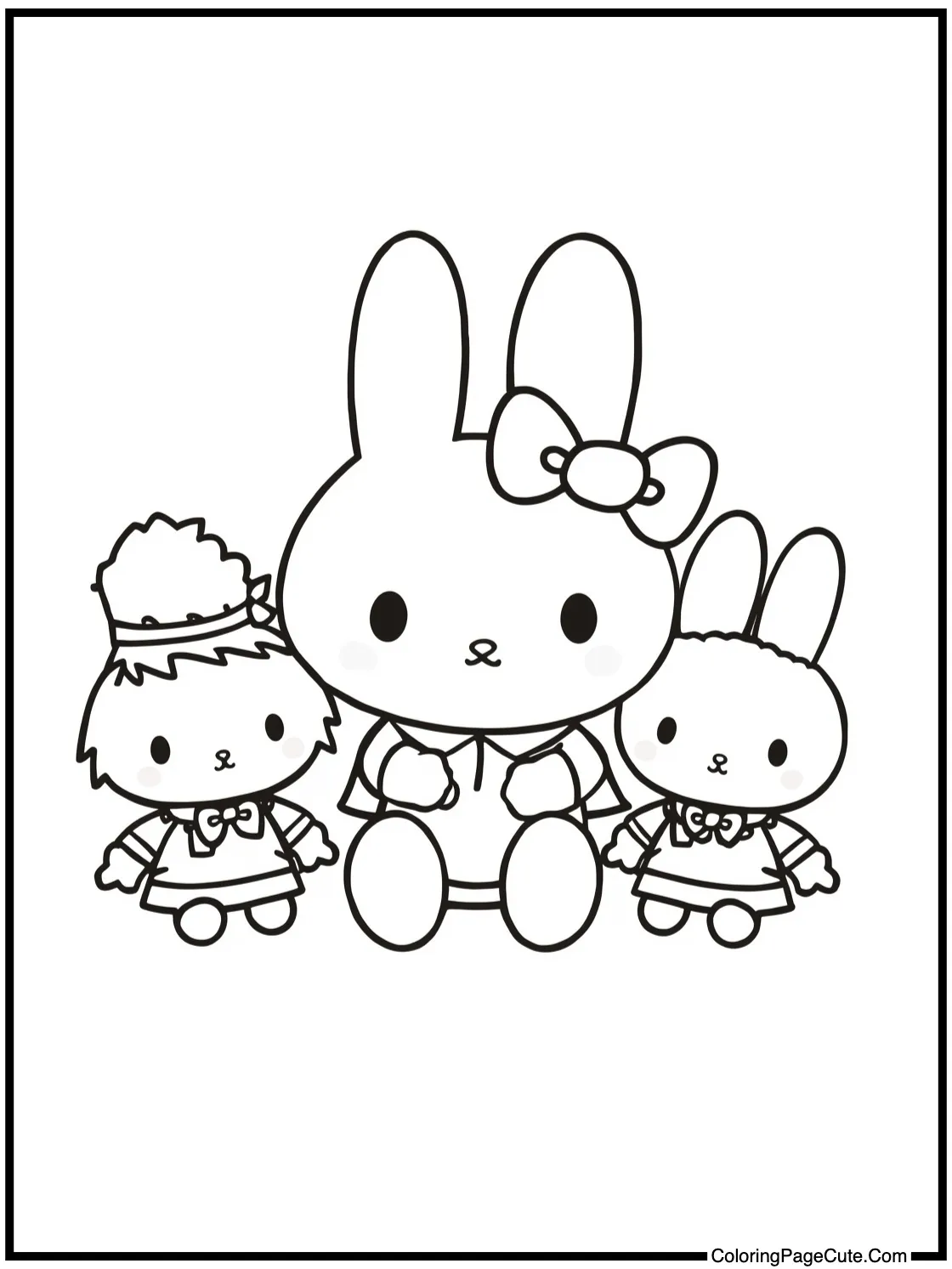 My Melody visiting friends