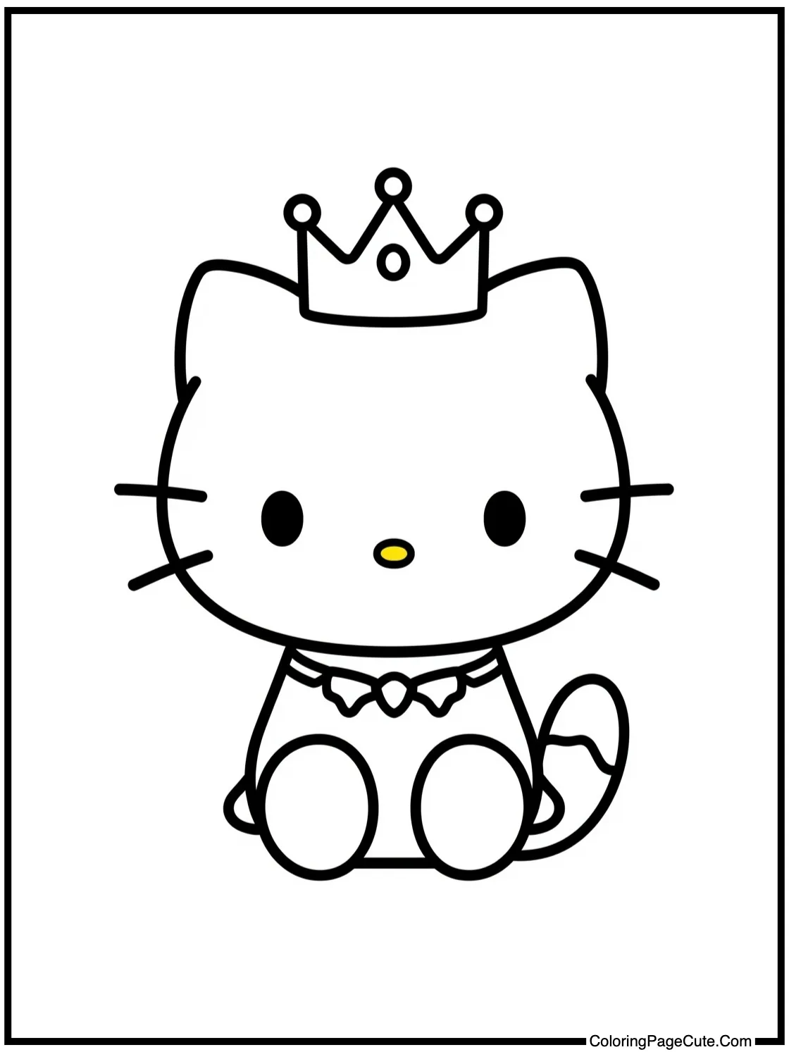 Kuromi wearing crown