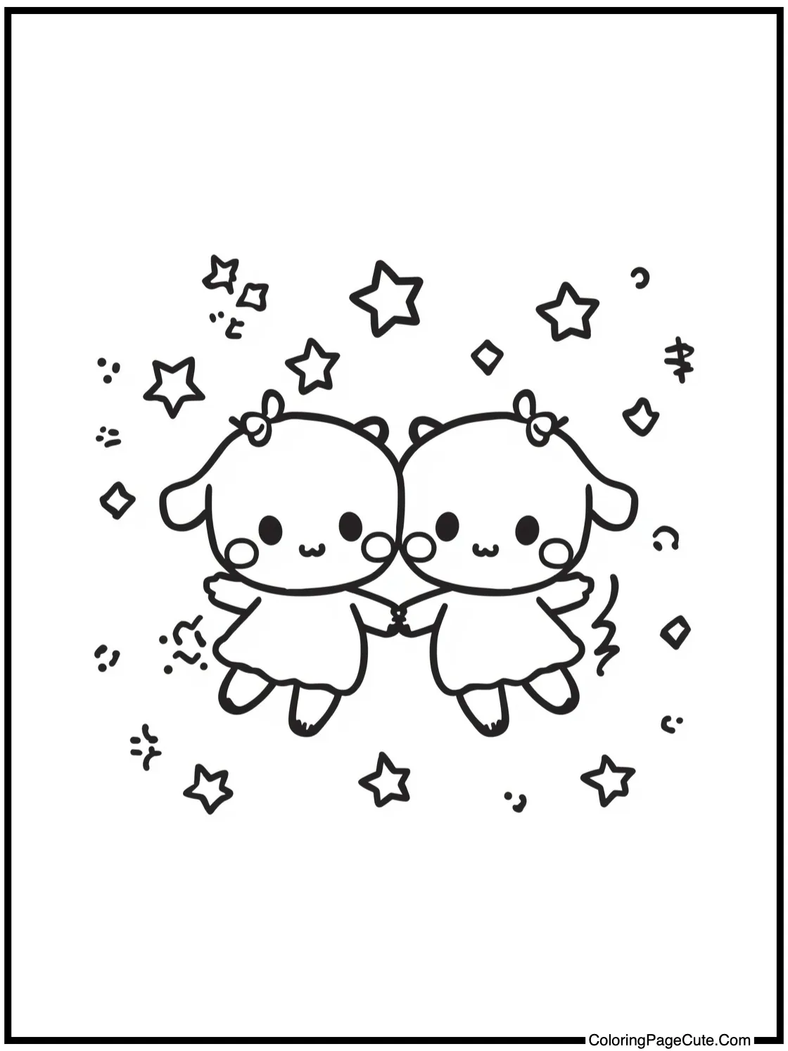 Little Twin Stars floating