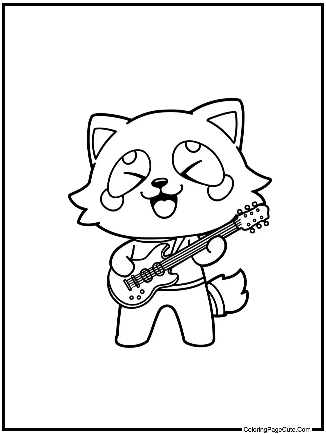 Aggretsuko enjoying concert
