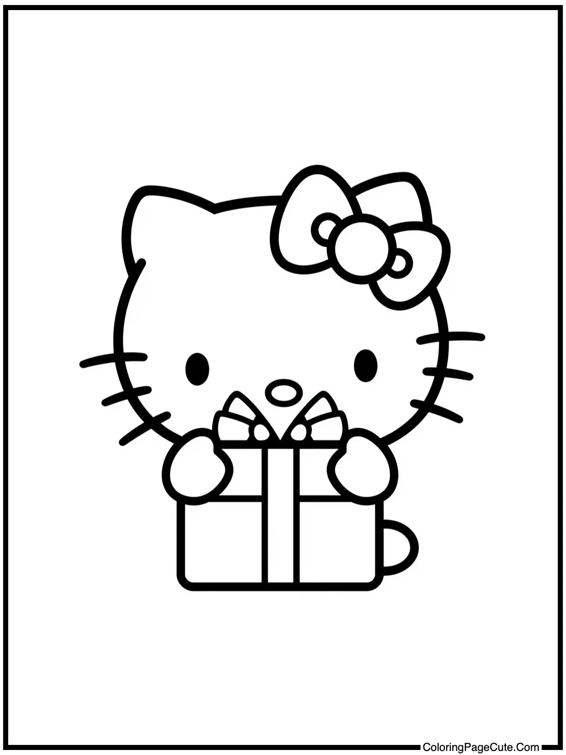 Hello Kitty opening gift