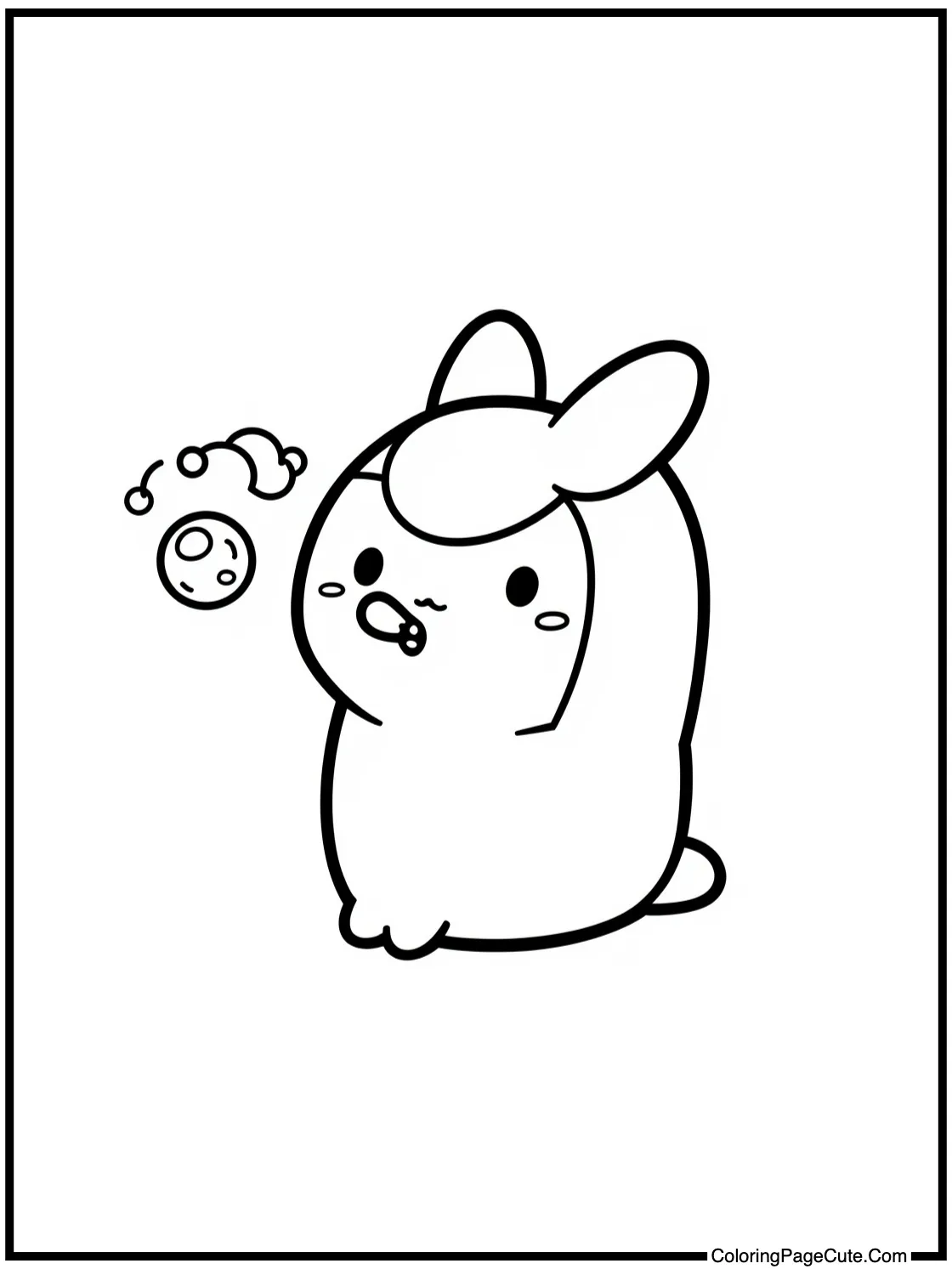 Cinnamoroll blowing bubbles