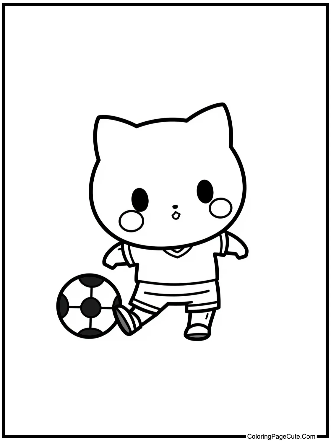 Pochacco playing soccer