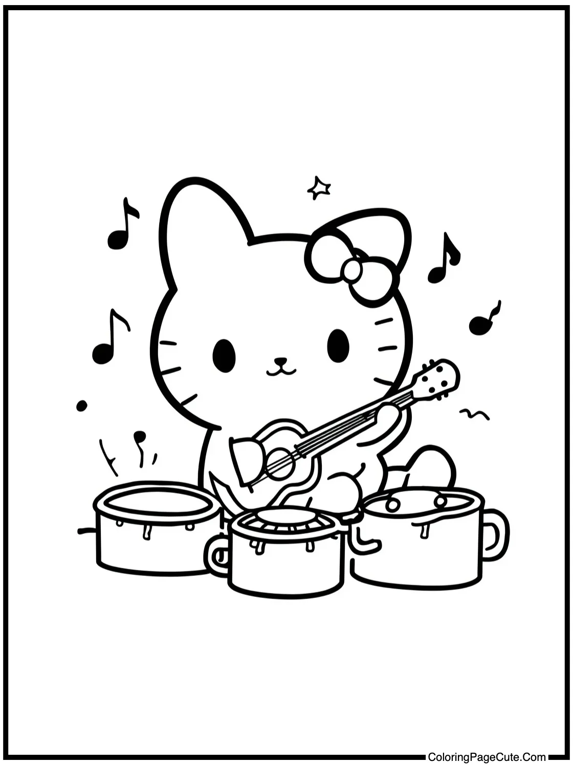 Cinnamoroll making music