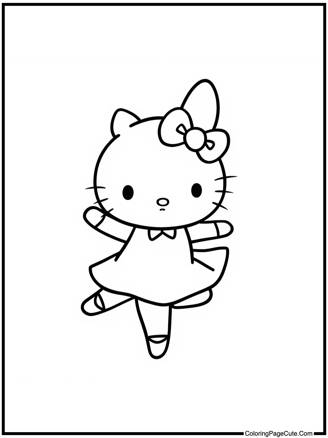 My Melody dancing ballet