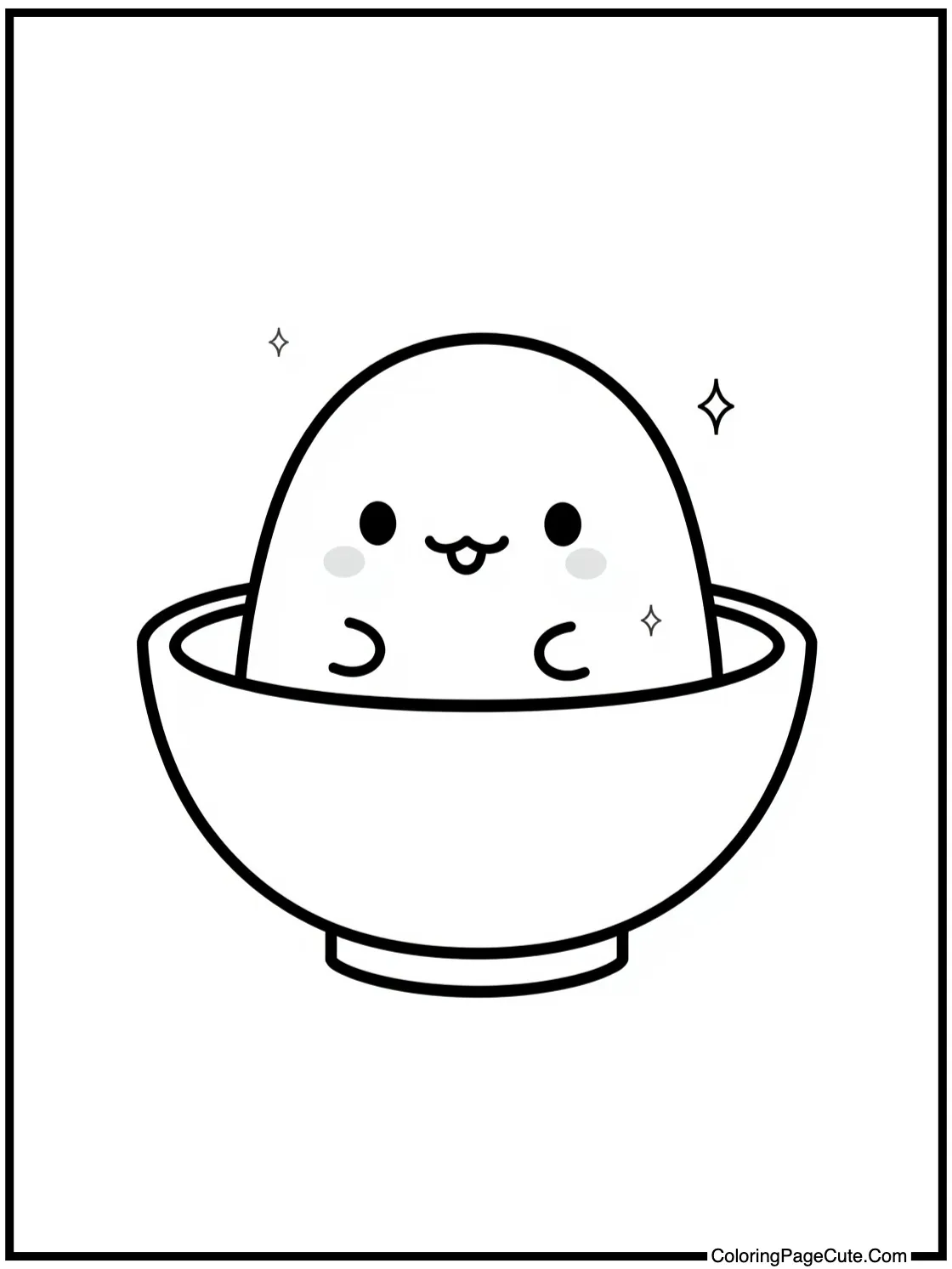 Chococat exploring garden